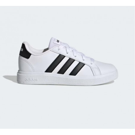 Adidas Scarpe Junior Grand Court 2.0 K, Unisex - Colore : Bianco/Nero