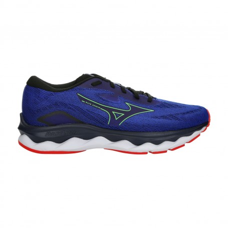 Mizuno Scarpette Running Uomo Wave Serene -52 (Reflex Blue/Green Gecko/Ignition Red)