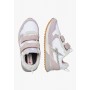 W6YZ Sneakers Bambina Jet VL-J Con Glitter In Pelle e Nylon Tecnico - 1I29 (Multi)