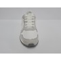 W6YZ Sneakers Bambina Jet-J Con Glitter In Pelle e Nylon - 1N52 (Bianco/Grigio)