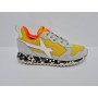 W6YZ Sneakers Junior Jet-J Camu Sole In Pelle e Nylon - 2N15 (Bianco/Giallo/Grigio)