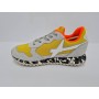 W6YZ Sneakers Junior Jet-J Camu Sole In Pelle e Nylon - 2N15 (Bianco/Giallo/Grigio)