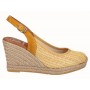 Viguera Espadrillas Alte Donna in Pelle Scamosciata e Juta Con Zeppa - MOS (Thai Mostaza)