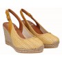 Viguera Espadrillas Alte Donna in Pelle Scamosciata e Juta Con Zeppa - MOS (Thai Mostaza)