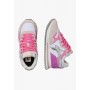 W6YZ Sneakers Bambina Tally-J In Pelle e Tessuto Tecnico - 1M18 (Cipria/Bianco/Pink)