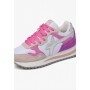 W6YZ Sneakers Bambina Tally-J In Pelle e Tessuto Tecnico - 1M18 (Cipria/Bianco/Pink)