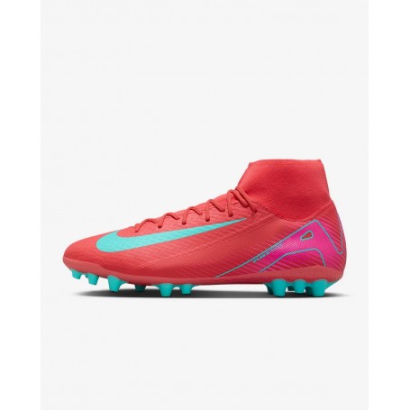 Nike Scarpette da Calcio Unisex Zoom Superfly 10 Academy AG - 800 (Ember Glow/Aurora Green)
