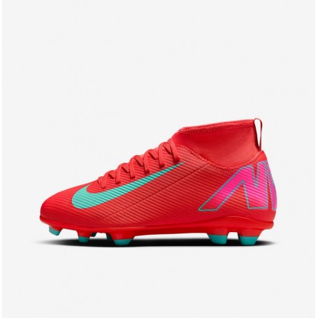 Nike Scarpette Calcio Junior Superfly 10 Club FG/MG - 800 (Ember Glow/Aurora Green)