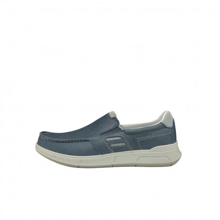 Grisport Mocassino Uomo In Pelle Con Elastici, Linea Active + Memory - M29 (Marino)