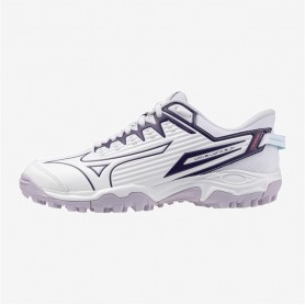 Mizuno Scarpette da Calcetto Junior Wave Lynx 2 - 20 (White/Violet Indigo/Camellia Rose)