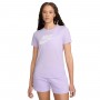 Nike T-Shirt Donna Con Logo Sportswear Essentials -  545 (Lilla/Bianco)