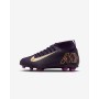 Nike Scarpe da Calcio Junior Mercurial Superfly 10 Club"Kylian Mbappé" FG/MG -500 (Grand Purple/Pale Ivory)