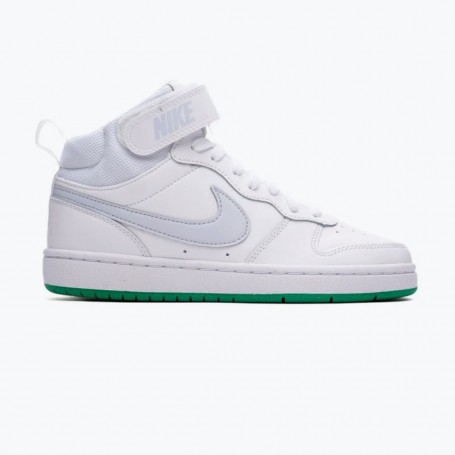 NIKE Scarpe Junior Court Borough Mid 2 (GS) -  115 (Bianco/Football Grey)  