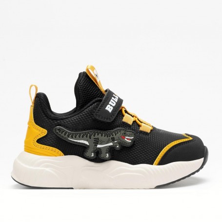 Bull Boys Sneakers Bambino T-Rex Con Strappo e Lacci Elastici - NE01 (Nero/Multi)