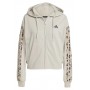 Adidas Felpa C/Cappuccio Donna All Over Print 3S - Colore : Beige/Multi