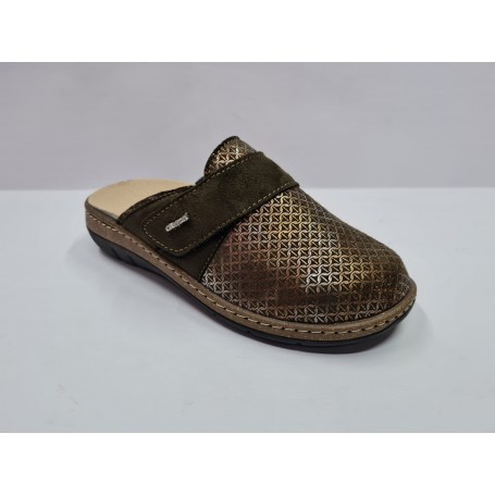 Cliawalk Ciabatta Donna con Strappo e Sottopiede Estraibile - VER (Verde)
