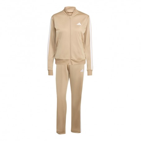 Adidas Tuta Donna Essentials 3 Stripes Tricot - Colore : Warsan/Bianco