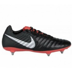 Nike Scarpette Tiempo Legend 7 Pro SG, calcio, uomo - Art. AQ0429-006 (Black/Metallic Silver-LT Crimson)