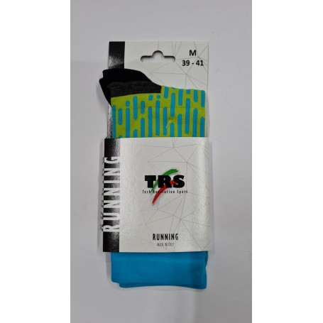 TRS Calze Unisex da Running DEGRADE DUE FONDI - VERMU (Verde/Multi)