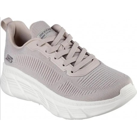 Skechers Scarpe Donna Bobs B Flex HI-Flying Hi, Memory foam - TPE (Taupe)
