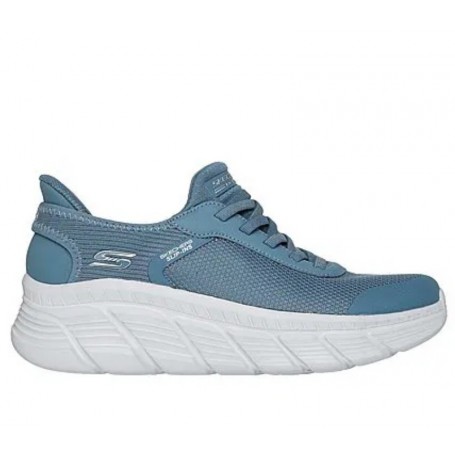 Skechers Scarpe Slip-Ins Donna Bobs B Flex HI-Linear Force, Memory Foam - SLT (Slate)