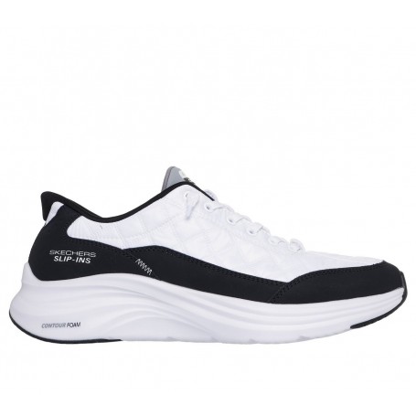 Skechers Scarpe Uomo Contour Foam-Cozy Fit, Slip-Ins - /WBK (White/Black)