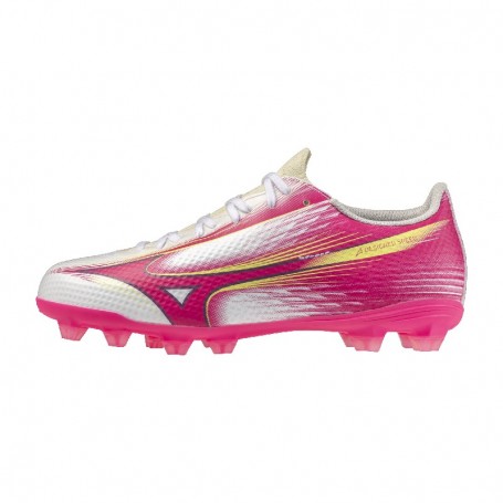Mizuno Scarpette Da Calcio Unisex Alpha III Select - 64 (White/Fuchsia Purple)