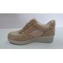 Riposella Scarpe Donna In Pelle e Tessile C/Zeppa, Lacci e Cerniera - BEI (Beige)