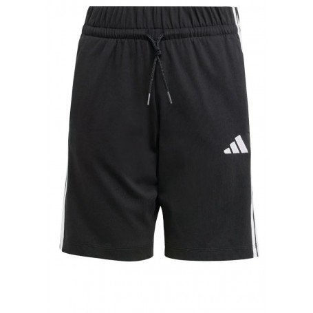 Adidas Pantaloncino Junior Unisex Essentials 3 Stripes KN - Colore : Nero/Bianco