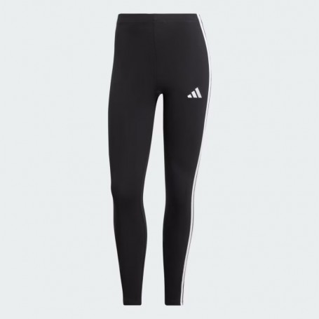 Adidas Leggings Donna Essentials 3-Stripes - Colore : Nero/Bianco