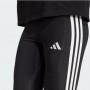 Adidas Leggings Donna Essentials 3-Stripes - Colore : Nero/Bianco