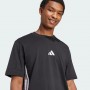 Adidas T-Shirt Uomo Essentials 3 Stripes - Colore : Nero/Bianco