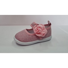 Melania Ballerina Bambina con Rosa e Strappo - ROSA (Rosa)