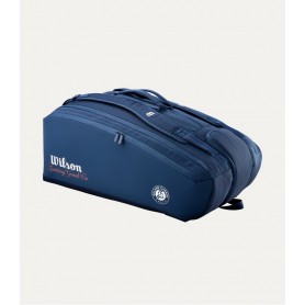 Wilson Borsa per 15 racchette da Tennis Roland Garros Session Soire'- Colore Navy/Clay