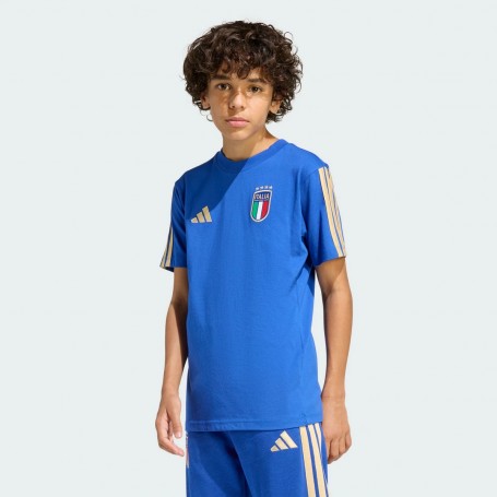 Adidas T-Shirt Junior FIGC Italy DNA - Colore : Bold Blue/Oro