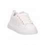 4US Sneakers Bambino In Ecopelle Con Cerniera e Lacci, By Paciotti - BIA (Bianco)