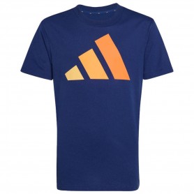 Adidas T-shirt Junior Essentials Big Logo a Maniche Corte  - Colore : Blue/Multi