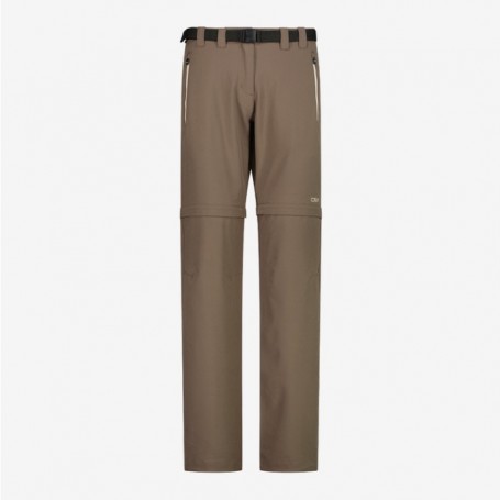 CMP Pantaloni Donna Comfort Fit donna Zip Off, Trekking - Q957 (Toffee)