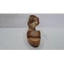 Cliawalk Sandali Donna In Ecopelle con Fibbia e Zeppa 7 Cm Circa - CAM (Camel)