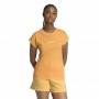 Adidas T-shirt Donna Linear Logo - Colore : Arancio/Bianco