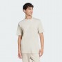 Adidas T-Shirt Uomo Essentials 3 Stripes, Single Jersey - Colore : Beige/Bianco