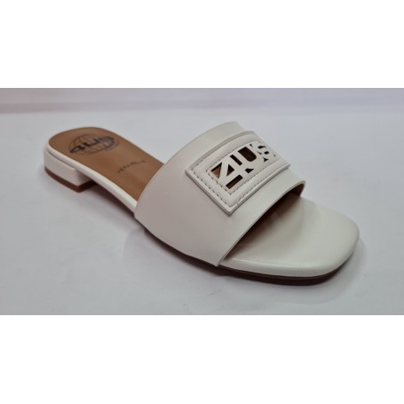 4US Ciabatte Donna in Ecopelle Con Tacco 2,5 Cm Circa, By Paciotti - BIA (Bianco)