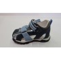 4US Sandali Bambino in Ecopelle Con Strappi, By  Paciotti - BLUGRI (Blue/Grigio)