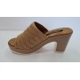 GianMarcoVenturi Ciabatte Donna In Raffia Con Tacco 9 - CUO (Cuoio)