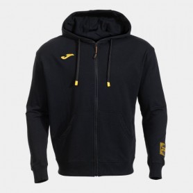 Joma Felpa Uomo Con Cappuccio e Zip Intera Combat - 100 (Nero/Oro)