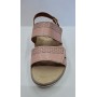 Cliawalk Sandali Donna in Ecopelle Con Strappi e Plantare Estraibile - ROSA (Rosa)