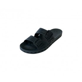 Sensi Ciabatte Unisex La Jolla Urban in PVC Con Doppia Fibbia - 001 (Nero)