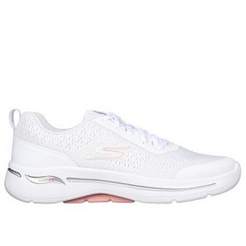 Skechers Scarpe Donna Go Walk Arch Fit-Uptown Summer - WLPK (White/Lite Pink)