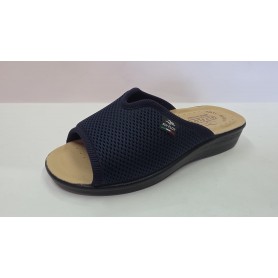 Fly Flot Ciabatta Donna Aperta in Tessuto a Rete Con Zeppa -  2001 (Blue)