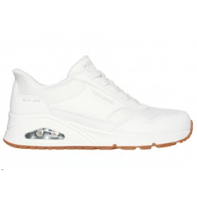 Skechers Scarpe Donna Uno-Banksia, Air Cooled Memory Foam - /WHT (White)